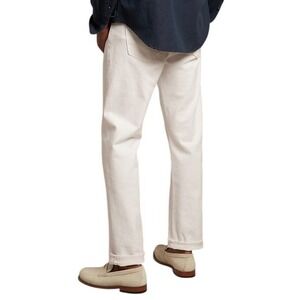 Banana Republic Mens Straight Fit Organic Cotton Jeans White 44x34
